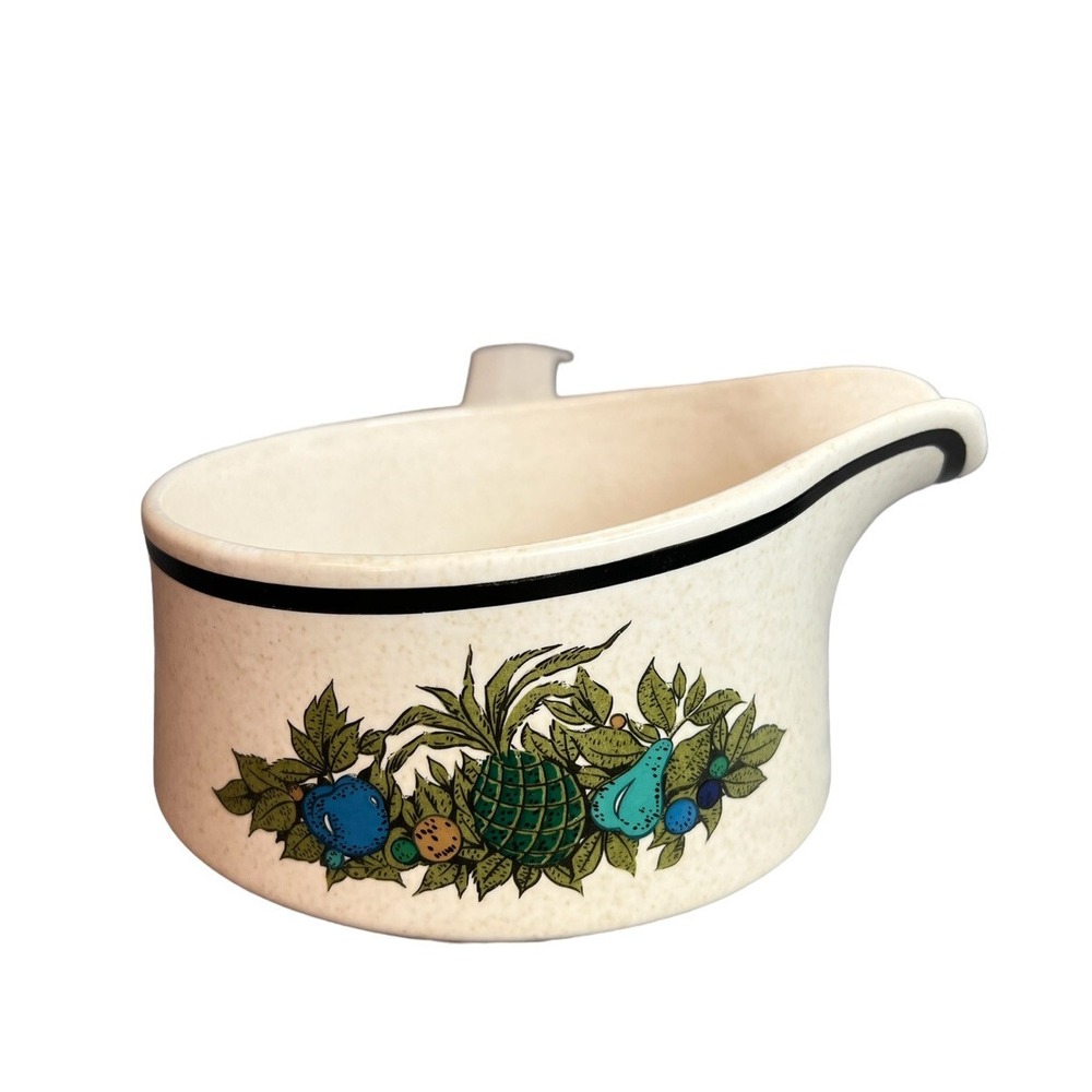 Vintage Temperware by Lenox Gravy Boat Pitcher w/ Handle Fall Bounty USA‎ Made